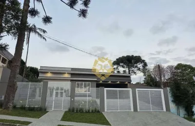 Magnífica casa atrás do parque barigui, com 3 suíte à venda, 597 m² por r$2.690,000,00 - barigui - curitiba/pr!!