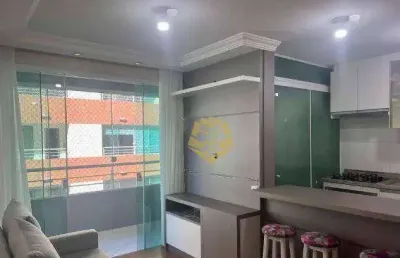 Conforto e sofisticação em cada detalhe apartamento mobiliado de 2 dormitórios (1 suíte)  à venda, 63 m² por r$ 600.000 - bacacheri - curitiba/pr