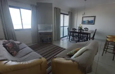 100% frente mar impecável com 2 dormitórios 1 suíte com varanda