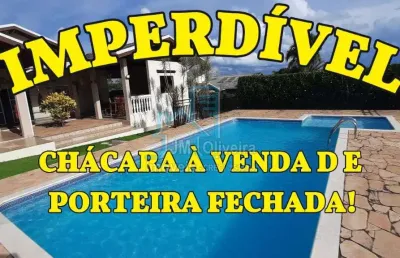 Chacara a venda de porteira fechada condominio pinheiros do lago alambari sp