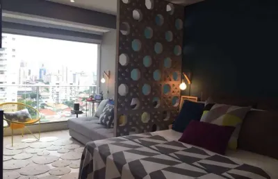 Flat com 1 quarto para alugar na rua michigan, 531, cidade monções, são paulo por r$ 3.009