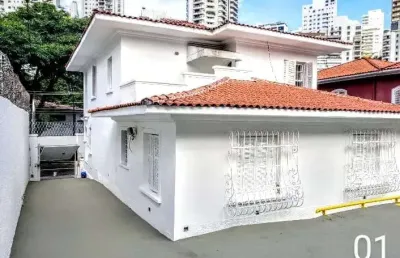 Casa comercial com 8 salas para alugar na itamaraty, 208, pacaembu, são paulo por r$ 17.006