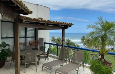 Cobertura para alugar, 420 m² por r$ 25.001,42/mês - riviera de são lourenço - bertioga/sp