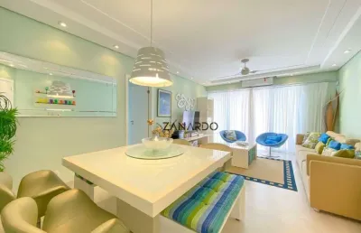 Apartamento 4 dormitórios sendo 3 suítes à venda, 144 m² por r$ 3.500.000 - riviera de são lourenço - bertioga/sp