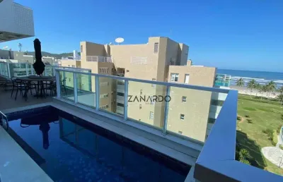 Cobertura vista mar 4 dormitórios à venda, 255 m² por r$ 11.000.000 - riviera de são lourenço - bertioga/sp