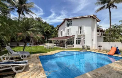 Casa com 5 dormitórios para alugar, 450 m² por r$ 5.500,31/dia - riviera de são lourenço - bertioga/sp