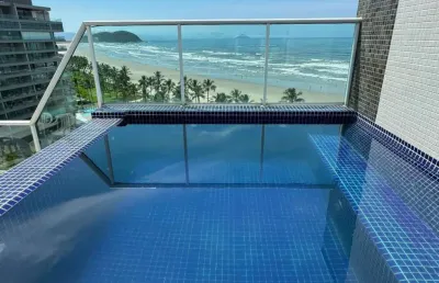 Cobertura pé na grama 5 dormitórios para alugar, 1 m² por r$ 30.000/mês - riviera de são lourenço - bertioga/sp