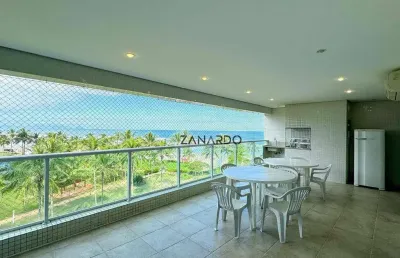 Apartamento pé na areia para venda ou locação anual em riviera de são lourenço