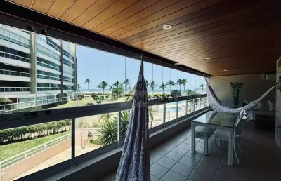 Apartamento pé na grama, vista mar em riviera de são lourenço
