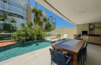 Apartamento térreo vista mar e pé na grama para locação em riviera de são lourenço