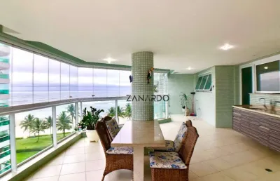 Apartamento pé na areia 5 suítes, 255 m² - venda por r$ 10.000.000 ou aluguel por r$ 35.000/mês - riviera de são lourenço - bertioga/sp
