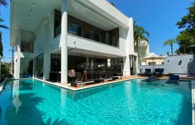 Casa alto padrão na riviera de são lourenço, 5 quartos para alugar, por r$ 6.200/dia - bertioga/sp