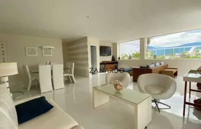 Cobertura vista mar, 5 suítes, 239 m² - venda por r$ 5.200.000 ou aluguel por r$ 19.000/mês - riviera de são lourenço - bertioga/sp