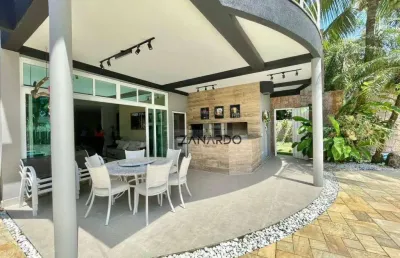 Casa com 4 dormitórios, 403 m² - venda por r$ 5.900.000,10 ou aluguel por r$ 22.000,12/mês - riviera de são lourenço - bertioga/sp
