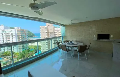 Apartamento alto padrão vista mar à 50m da praia, 3 dormitórios sendo 2 suíte à venda, 147 m² por r$ 3.800.000 - riviera de são lourenço - bertioga/sp