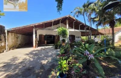 Chácara com 5 dormitórios à venda, 1260 m² por r$ 600.000,00 - balneário paranapuan - itanhaém/sp