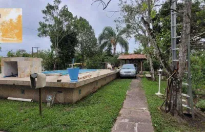 Chácara com 3 dormitórios à venda, 1200 m² por r$ 350.000 - recanto indaia - itanhaém/sp