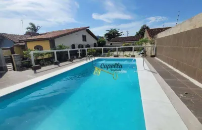 Casa com 3 dormitórios à venda, 137 m² por r$ 800.000,00 - balneario gaivotas - itanhaém/sp