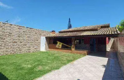 Casa com 3 dormitórios à venda, 115 m² por r$ 450.000,00 - balneário gaivota - itanhaém/sp