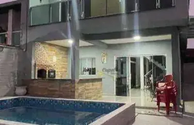 Sobrado com 6 dormitórios à venda, 236 m² por r$ 725.000,00 - gaivota - praia - itanhaém/sp