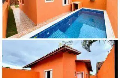 Casa com 2 dormitórios à venda, 57 m² por r$ 289.000 - balneário paranapuan - itanhaém/sp