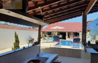 Casa com 4 dormitórios à venda, 220 m² por r$ 550.000,00 - bopiranga - itanhaém/sp