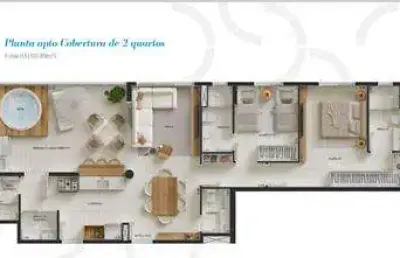 Quadra 102 - cobertuta linea no up resort residencial ao lado da estação do metro  quadra 102 samambaia sul