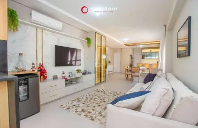 Apartamento mobiliado a 180m da praia do mar grosso – elegância e conforto
