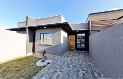 Casa nova e moderna de 03 dormitórios para locação no bairro estados em fazenda rio grande