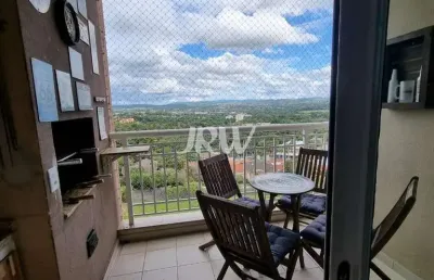 Apartamento viva vista semi mobiliado perto do colégio renovação