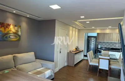 Apartamento mobiliado no edifício winds 3 dormitórios, sala de estar e jantar, wc social e 2 vagas de garagem.