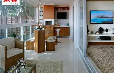 Lindo apartamento com 3 suítes, varanda gourmet integrada com cozinha e sala de jantar, 3 vagas de garagem.  condomínio com lazer completo sendo 2 salões de festas, music room, espaço mulher, quadra m
