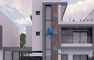 Sobrado com 3 suítes à venda, 129 m² por r$ 798.000 - capão raso - curitiba/pr