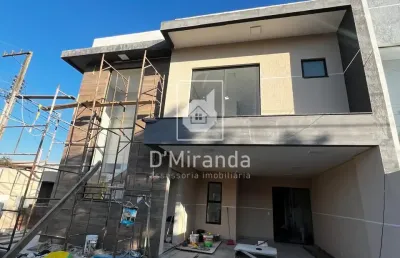 Luxuoso sobrado de alto padrão com 3 quartos todos suíte à venda, pineville