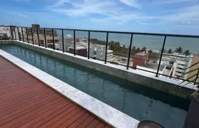Flat com 1 dormitório à venda, 30 m² por r$ 290.000,00 - intermares - cabedelo/pb