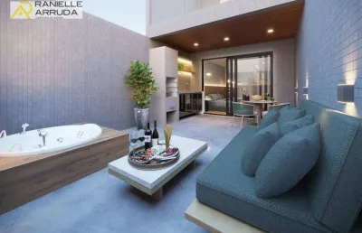 Flat com 1 dormitório à venda, 24 m² por r$ 317.322,32 - intermares - cabedelo/pb