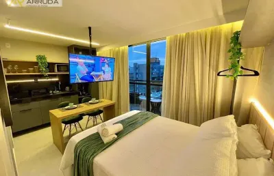Apartamento com 1 dormitório à venda, 25 m² por r$ 380.000,00 - bessa - joão pessoa/pb