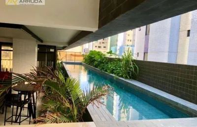 Apartamento com 1 dormitório à venda, 35 m² por r$ 450.000,00 - tambaú - joão pessoa/pb