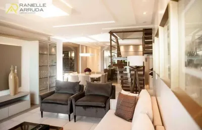 Cobertura com 4 dormitórios à venda, 274 m² por r$ 2.250.000,00 - camboinha - cabedelo/pb
