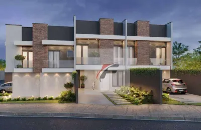 Sobrado com 3 dormitórios à venda, 88 m² por r$ 580.000 - campo comprido - curitiba/pr