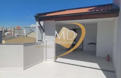Cobertura com 2 quartos à venda na rua angatuba, vila são pedro, santo andré por r$ 440.000