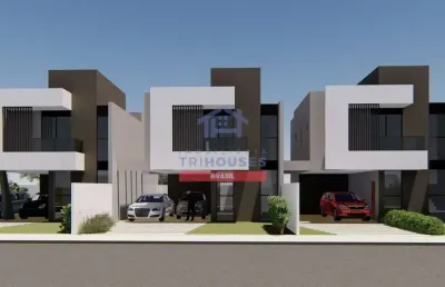 Sobrado novo de esquina à venda com tres quartos sendo uma suíte com closet, no bairro  parque da f