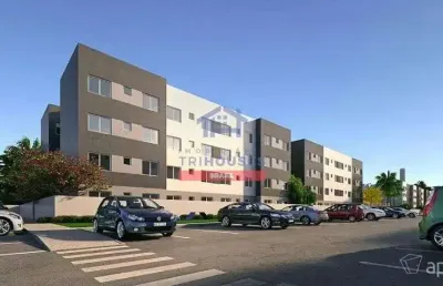 Lindo apartamento à venda nojardim itaqui, campo largo, pr, com 2 quartos e 42m2, condomínio clube.