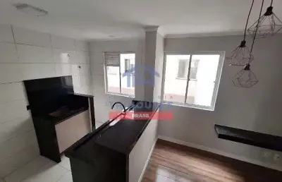 Lindo apartamento  com 2 dormitórios à venda, jardim itaqui, campo largo, pr por r$167.900 mil