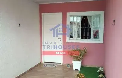 Linda casa à venda, parque da fonte, são josé dos pinhais,com 3 dormitórios, 1 banheiro e 3 vagas d