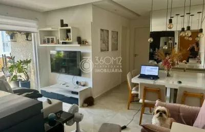 Apartamento para venda em santo andré, vila valparaíso, 2 dormitórios, 1 suíte, 2 banheiros, 2 vagas