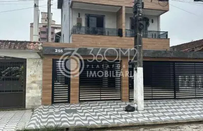 Casa em condomínio para venda em praia grande, caiçara, 2 dormitórios, 1 banheiro, 1 vaga