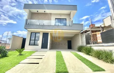 Casa 3 dormitórios sendo 1 suíte - 180 m² - cond malibu caçapava