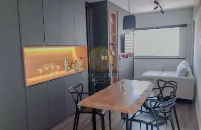 Apartamento tipo loft semimobiliado à venda - 44m² - 1 quarto - r$430.000