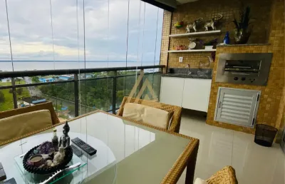 Venda ou aluga apto com 3 suítes, vista para o rio - ponta negra, gran vista